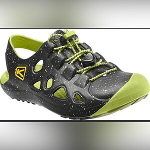 KEEN RIO BIG KIDS Sz 3 WATERSHOES SANDALS GREEN & BLACK